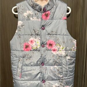 Children’s Floral Puffer Vest